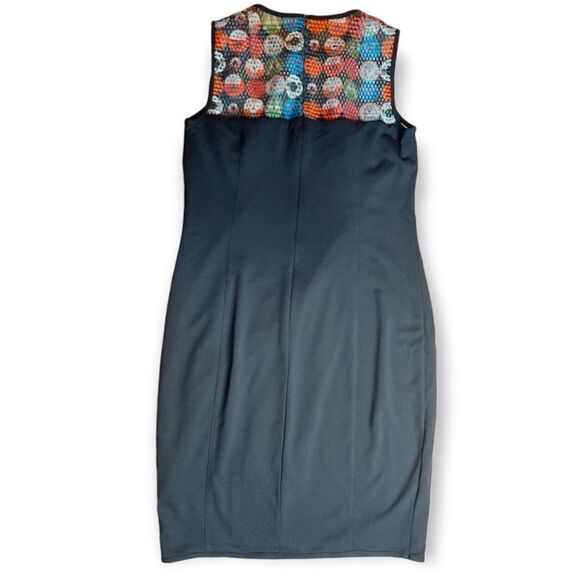 AKRIS Punto Colourblock Black Multicolour Dress Size 10 - Picture 7 of 11